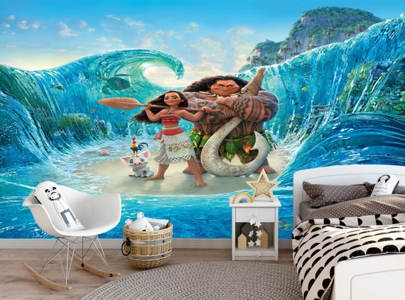 Moana Wall Decal 3D Art Stickers Vinyl Room Bedroom Mural Kids Nursery 4 
