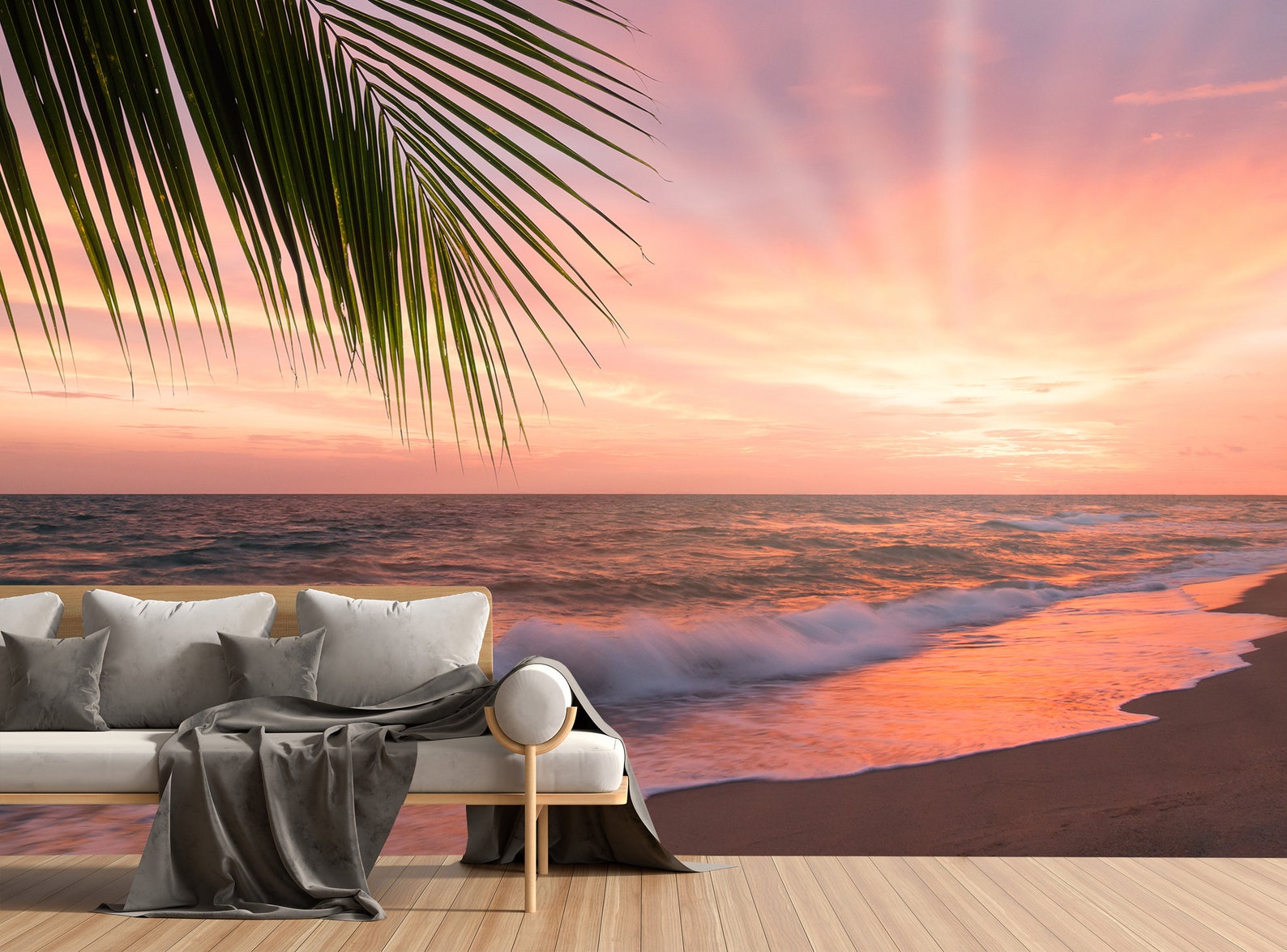 Beach Wallpaper Peel and Stick Vinyl Photo Wallpaper Beach - Etsy