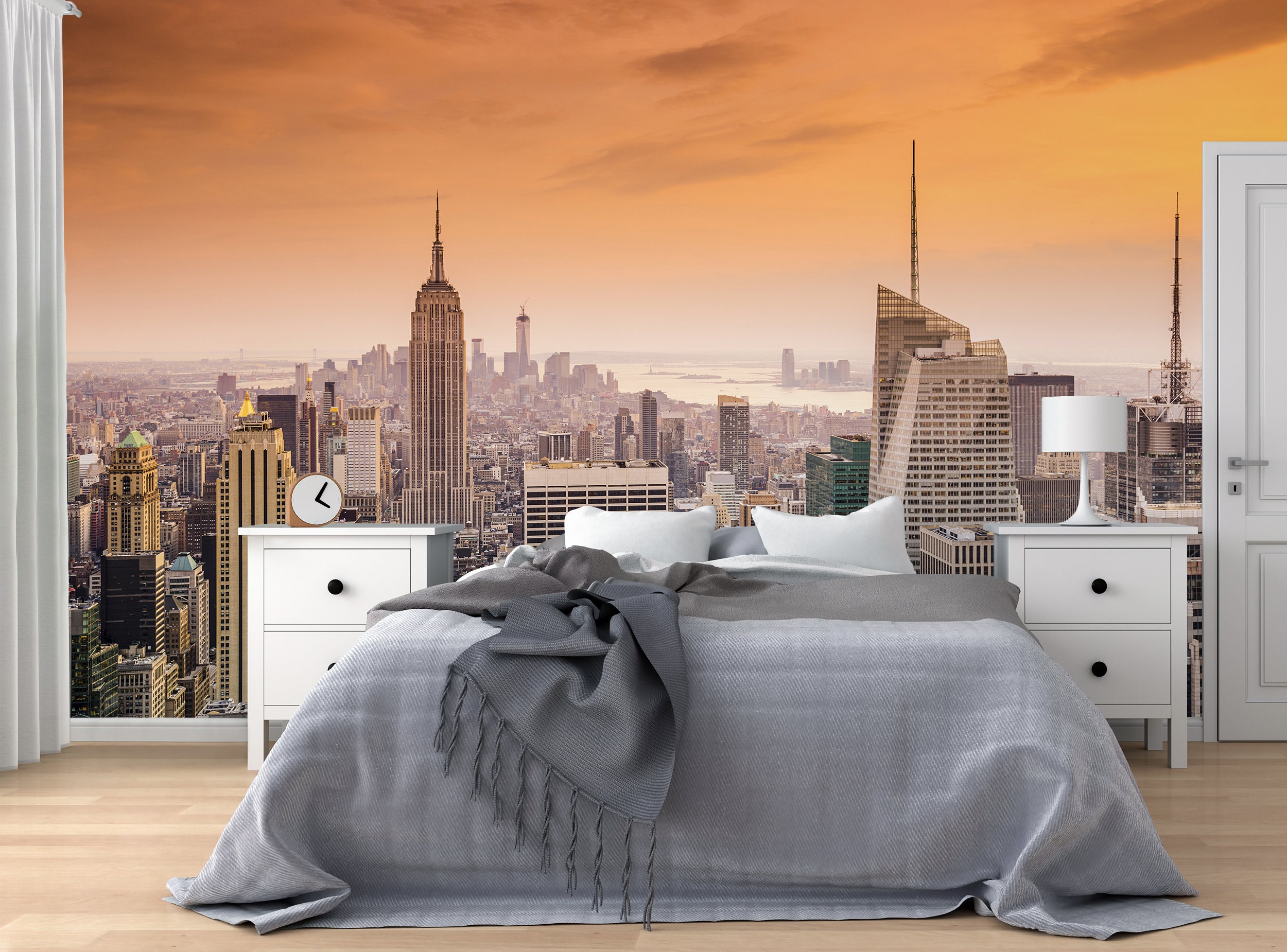 New York City Wallpaper Self Adhesive Peel and Stick Removable Etsy
