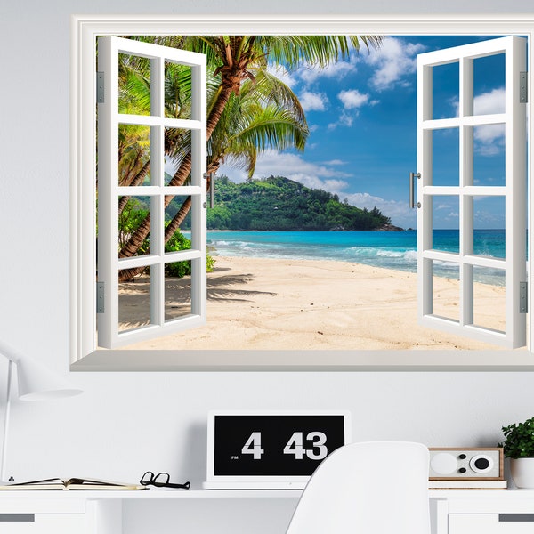 Illusion Wall Decal Window Etsy