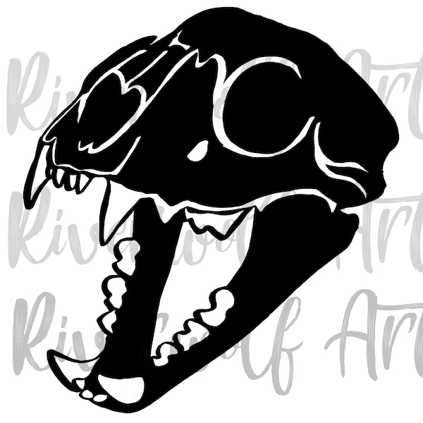 Lion Skull SVG, Mountain Lion, Cat Skull, Lion Skull PNG, Lion Skull DXF, Cricut, Skull, Lion, Mountain Lion