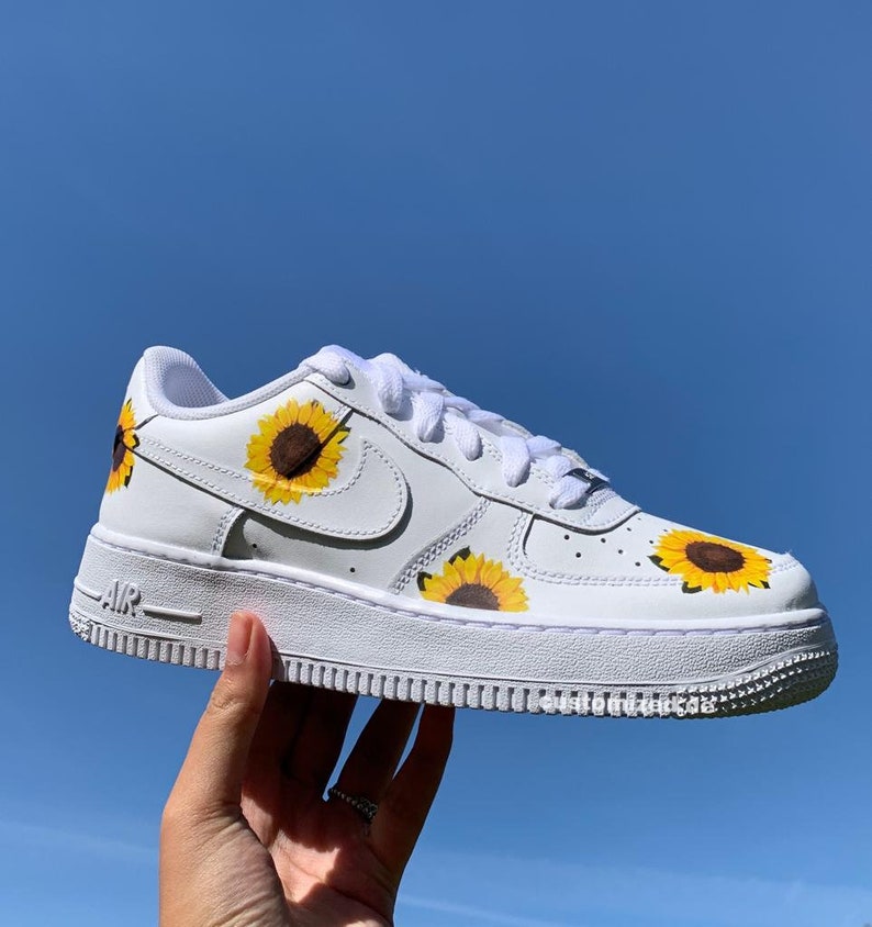 air force ones with sunflowers