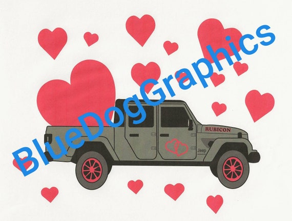 Valentine Jeep Gladiator Pdf Etsy