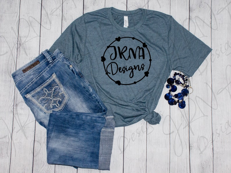 Download Heather Slate Bella Canvas 3001 CVC FlatLay Flat lay Mock ...