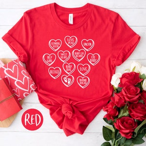 Valentine Pregnancy Announcement Shirt: Candy Heart Baby Reveal