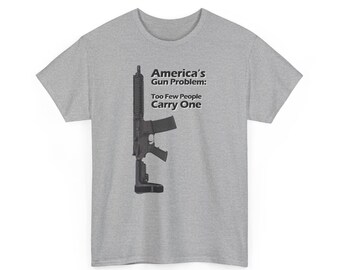 アメリカの銃問題Tシャツ - 憲法修正第2条支持Tシャツ 愛国的な銃擁護シャツ