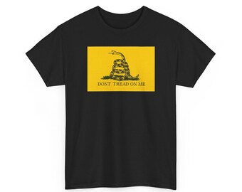 Gadsden Flag T-Shirt - Dont Tread on Me Graphic, Patriotic Tee