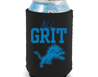 Game Day Team Spirit Koozies – Blue & Silver Football Can Coolers – Tailgate / Watch Party Gift