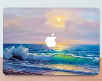 Beach Macbook Pro 16 Case 2019 Macbook Air 13 2020 Waves Case Macbook Pro 13 2020 Case 2019 Macbook Pro Retina 15 Inch Sunset Case DA0362