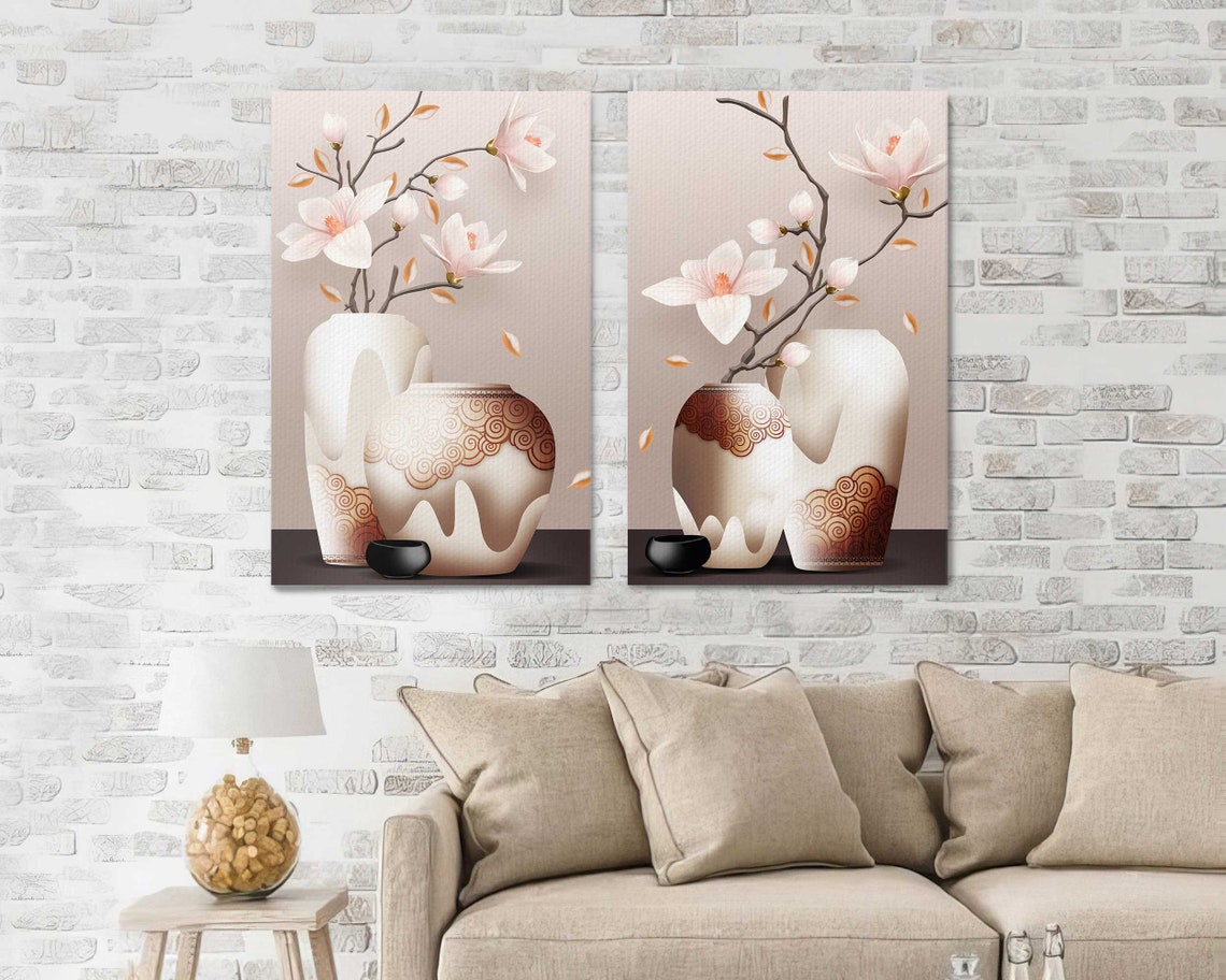 Orchid Modern Wall Art Decoration Blossom Large Pictures - Etsy