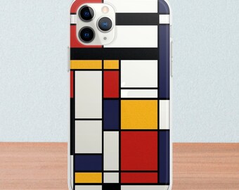 Mondrian Iphone Case Etsy