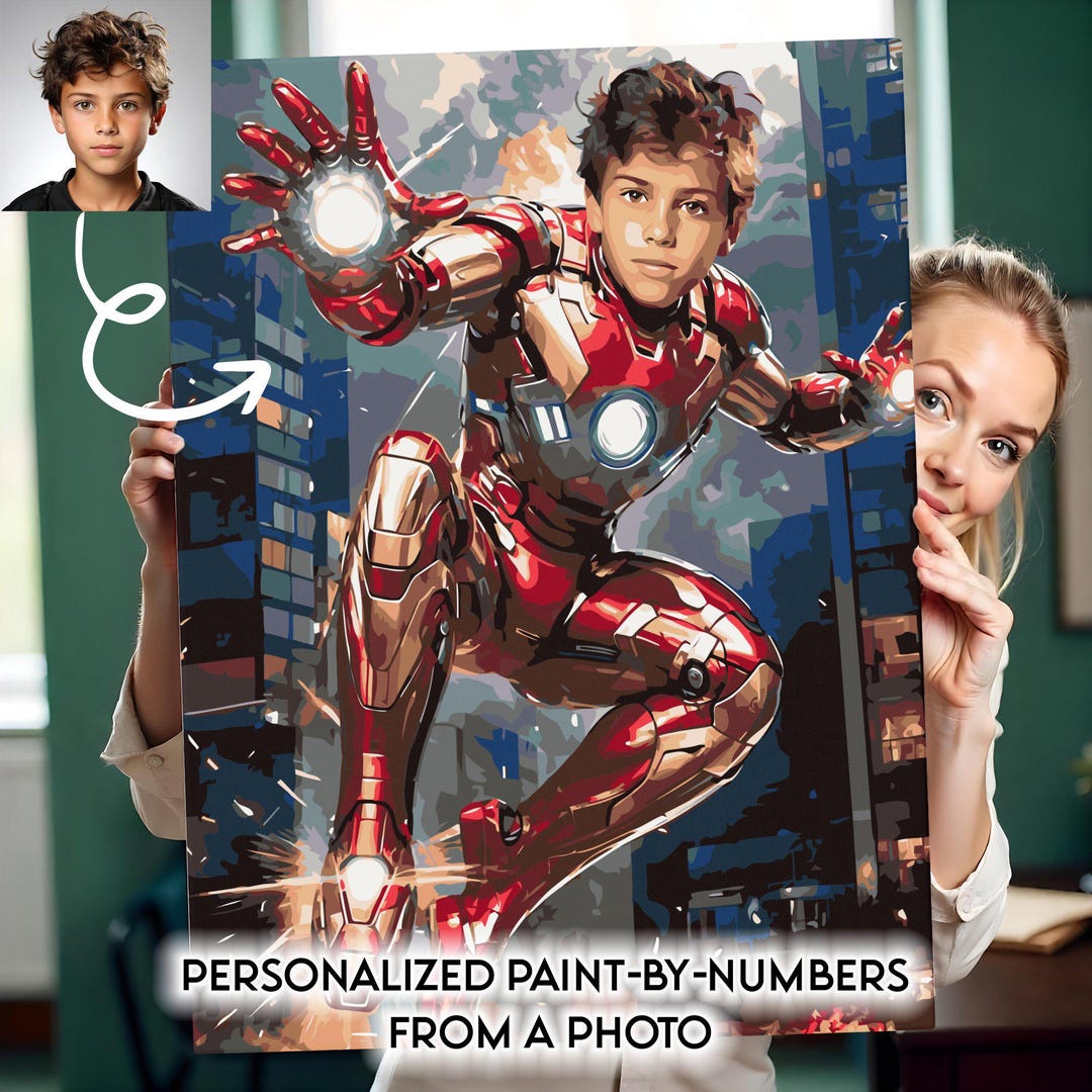 Custom Paint by Number | Personalized Canvas Wall Art From Photo ...