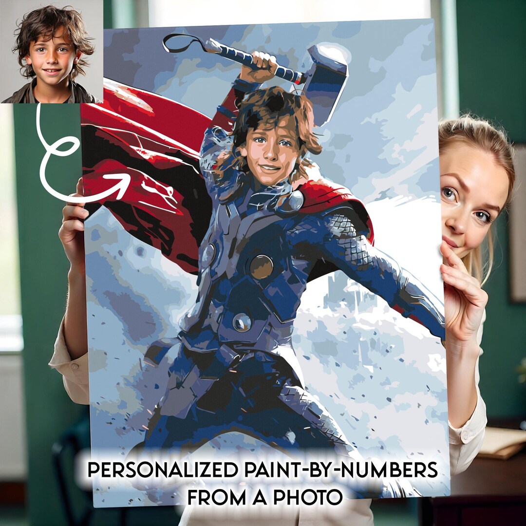 Custom Paint by Number | Personalized Canvas Wall Art From Photo ...
