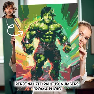 Custom Paint by Number Kit, Personalised Painting Kit, Paint From A Photo, Paint Your Family, Paint You Pet, DIY Colouring Kit