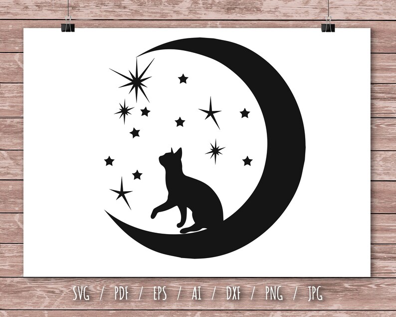 Download Cat And The Moon Zentangle Svg Mandala Cat And The Moon Svg Zentangle Cat Svg Mandala Moon Svg Cricut Svg File For Cricut Silhouette Da0198 Clip Art Art Collectibles