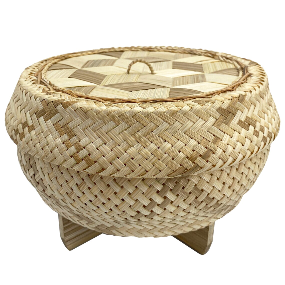 Natural Thai Bamboo Sticky Rice Electric Cooker Steamer Set Etsy