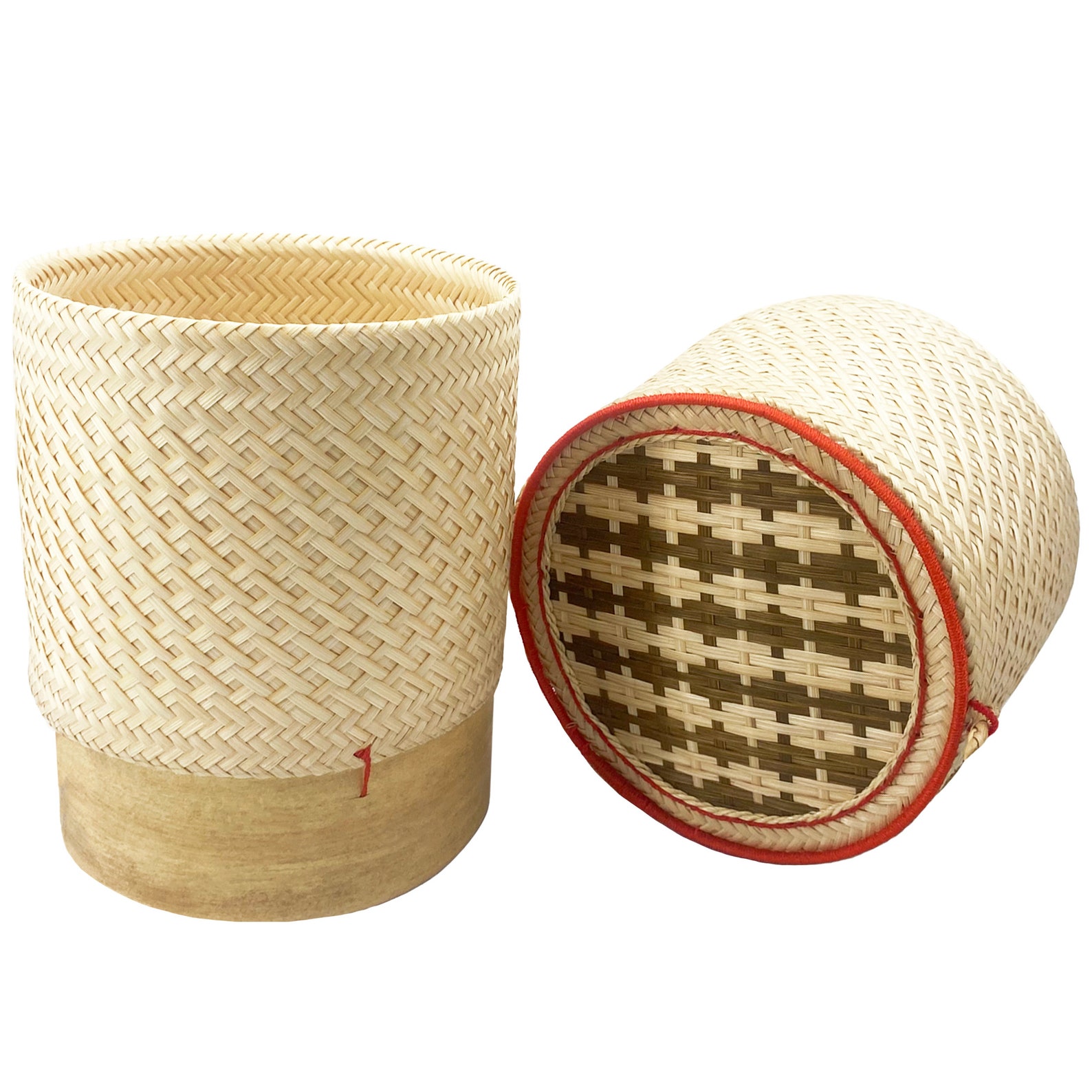 Bamboo Sticky Rice Serving Basket Handmade Thai Kratip Etsy