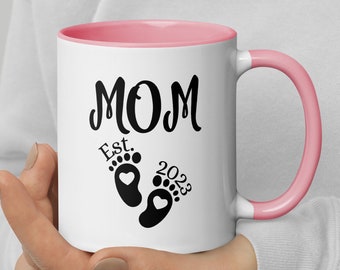 Mom Est 2023 Mug | New Mom Gift | Coffee Mug For Mom | New Mom Mug | Mom To Be Gift | First Mother's Day Gift | Baby Shower Gift For Mother