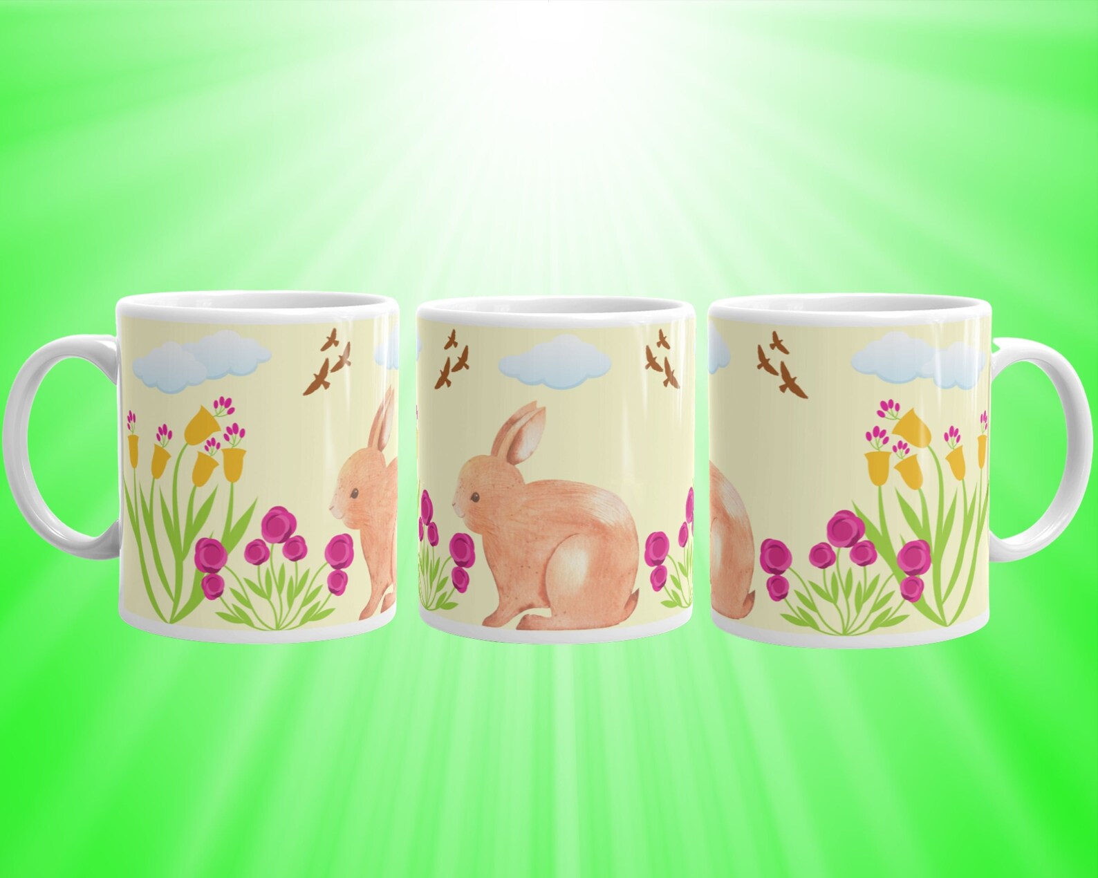 Mug Vintage Lapin Avon - Pâques Printemps - Avec Boîte D'origine - Neuf NOS
