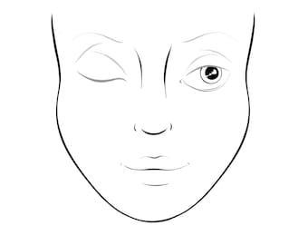 Facechart Printable Makeup Artist