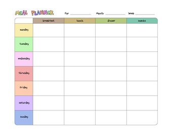 Printable Meal Planner