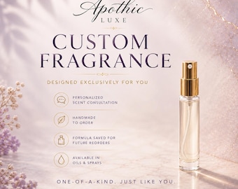 Muestra de perfume personalizada / Aceite aromático o EDP personalizado (5 ml) / Fragancia exclusiva a medida