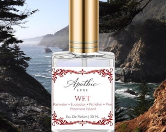WET Pacific Northwest Rain Perfume | Eucalyptus, Pine, Petrichor Fragrance (Pheromone Infused)
