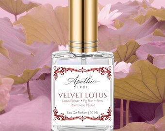 VELVET LOTUS – Pheromone Perfume | Skin Scent, Soft Floral Musk, Creamy Fig, Clean Warmth