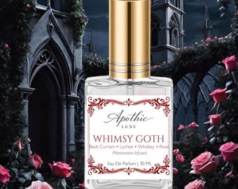 Whimsy Goth Perfume | Black Currant, Lychee, Whiskey | Gothic Fruity Floral