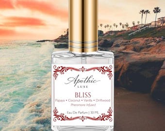 Coconut Vanilla Fragrance, Tropical Papaya Pineapple Scent, Fruity Gourmand Beach Perfume | BLISS