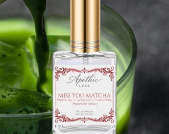 MISS YOU MATCHA Perfume | Matcha Tea Scent | Clean Botanical Aroma Gift for Her