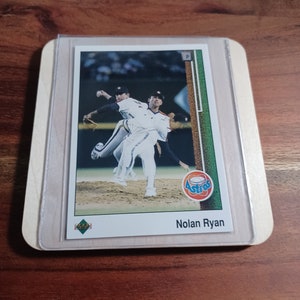 Nolan Ryan sports card&quot;Legends&quot; Coaster