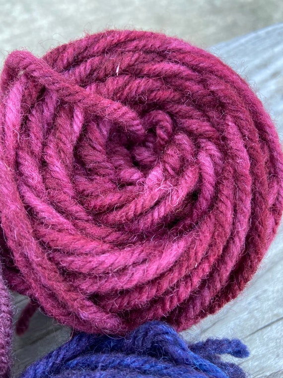 Rug Hooking Wool Bulky Single Ply Yarn - Roughly 4 Ounce of Wool