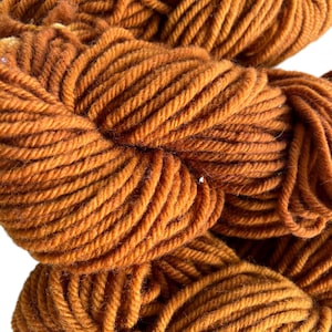 Hand Dyed  Wool Yarn  for  Rug Hooking;  Rug Punch,  Tapestry, Weaving, Blankets, Wall Decor   &quot;Sweet Potato Pie&quot;