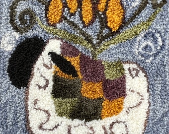 Sheep Punch Needle Pattern: DIY Australian Wool Art (PDF Pattern)