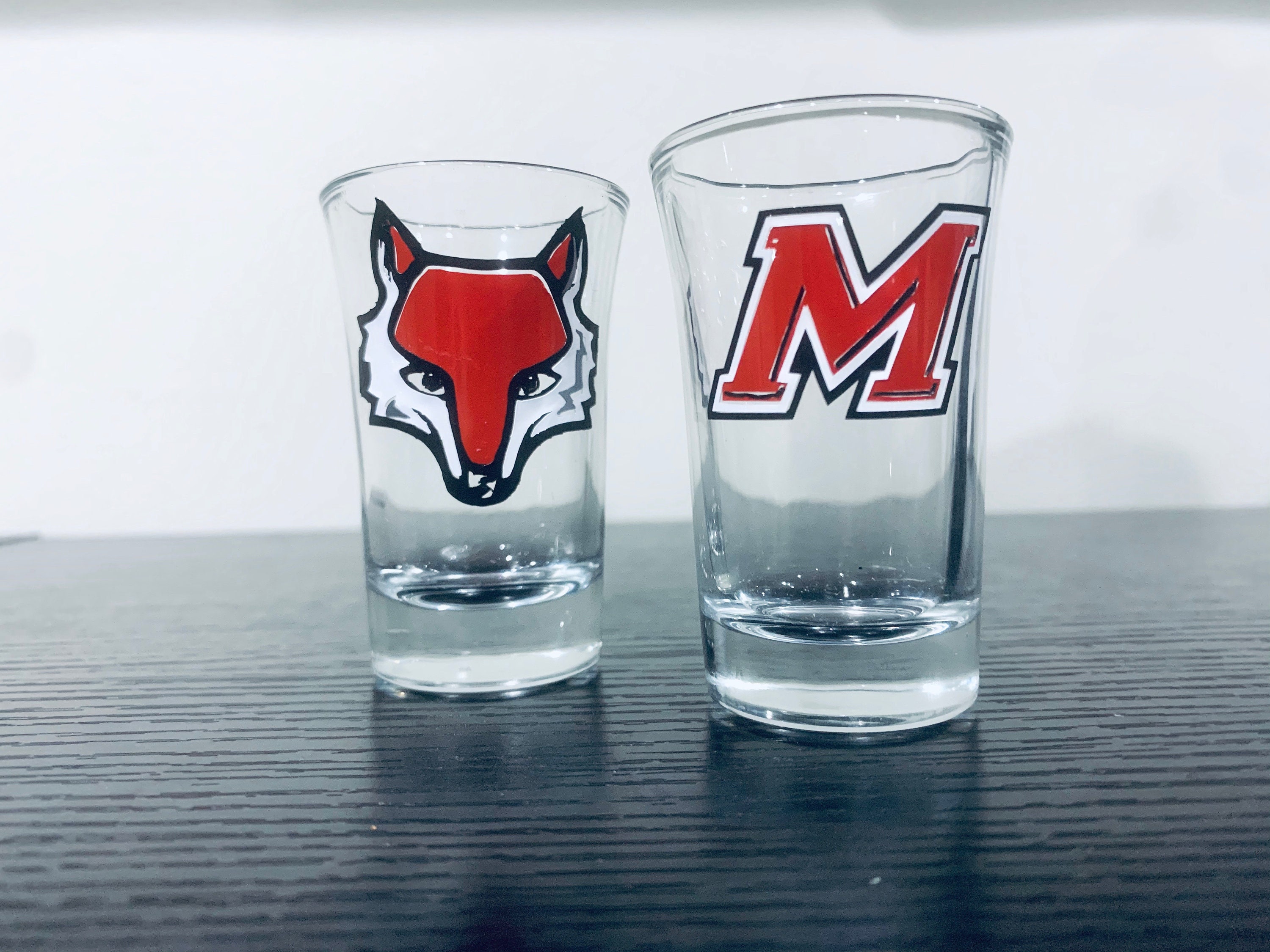 College Shot Glasses Etsy