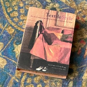 Miniature Dollhouse Textile Style Book 1:12 Scale Accessory