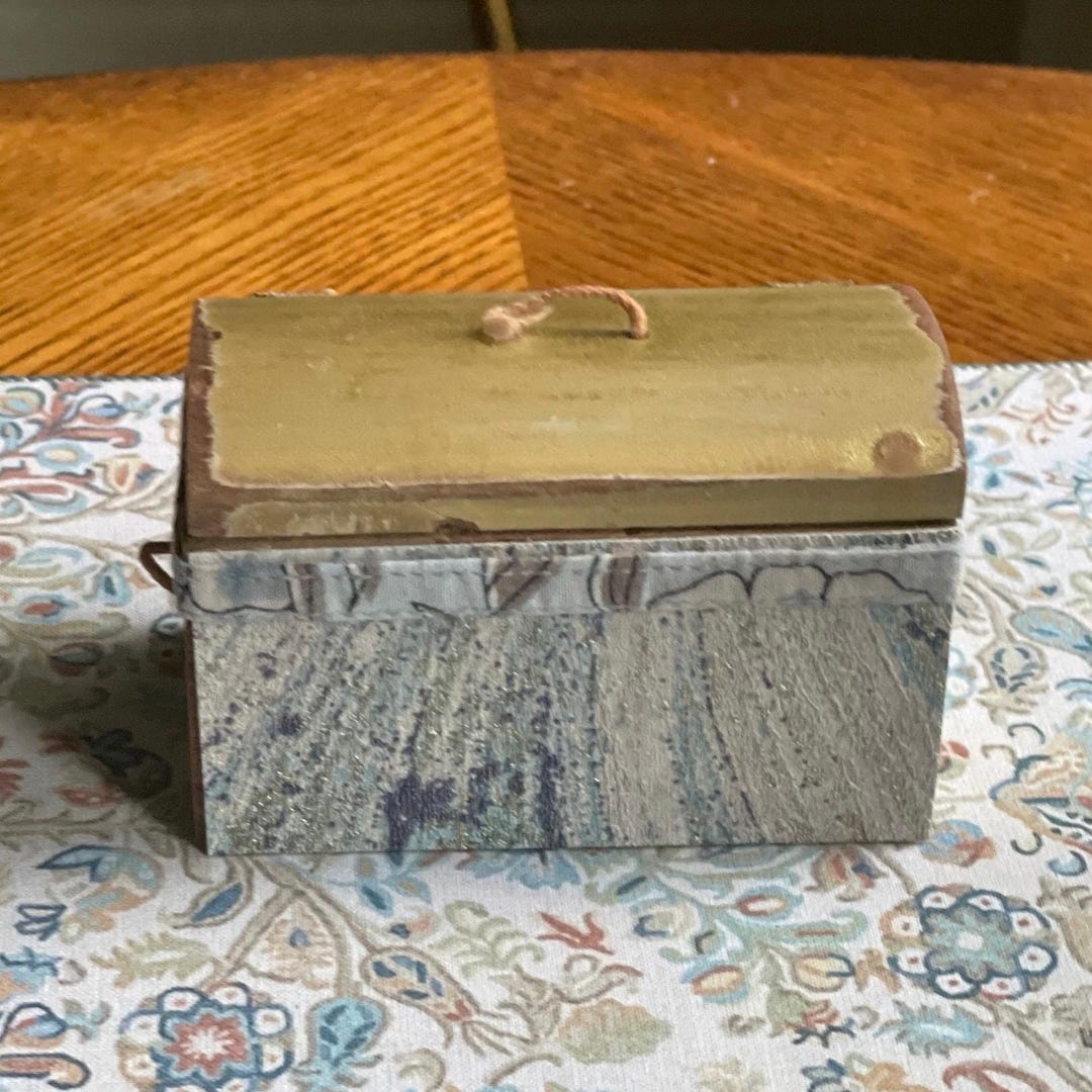 Maison de poupée Meubles miniatures Console demi-ronde Table Maison de poupée moderne Décor 1:12