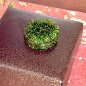 Miniatur Puppenhaus Vintage Weizen Gras Runde Behälter mit Boden 1:12 Zubehör * ooak