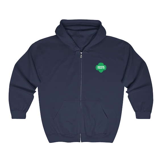 Girl Scout Troop 98375 Zip up Hoodie Jefferson Township Design Personalized Full Zip Hooded Sweatshirt Customized Name on Back Etsy Canada