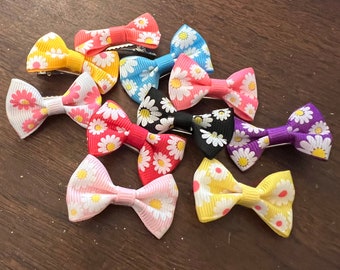 SMALL SIZE  Cute Dog Hair Bow with Alligator Clip - Perfect for Small Dogs (DandyLion style)