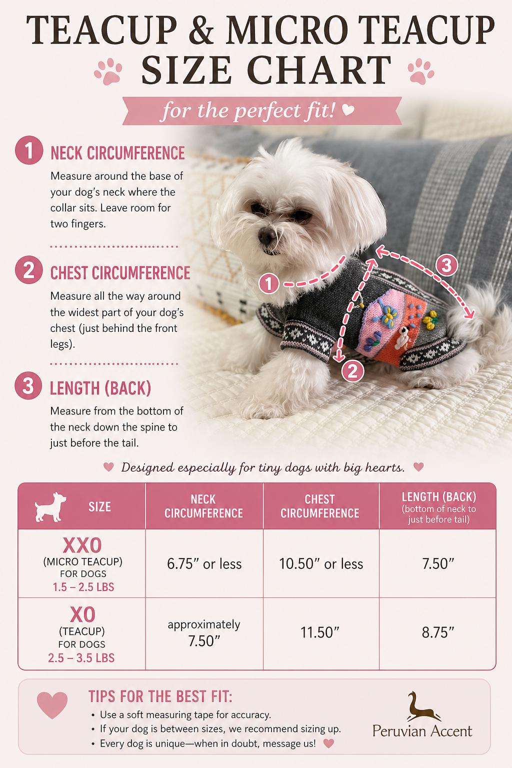 Handmade Teacup Puppy Sweater: XX0/X0 Micro Dog Clothes - Etsy