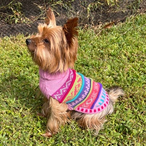 NAZCA style Alpaca doggy sweater (ALL SIZES and Colors)