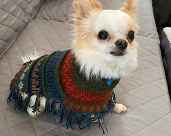 NEW XX0 Alpaca Poncho – Luxury and Warmth for Teacup Dogs & Puppies! Perfect for Yorkies, Chihuahuas and More (1.5-2.5 lbs)