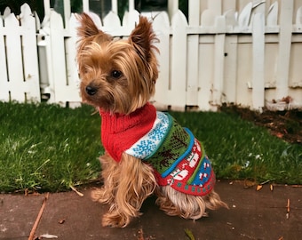 Nazca WINTER WONDERS Special Edition Alpaca Doggie Sweater. (Sizes XX0-8) LIMITED Edition.