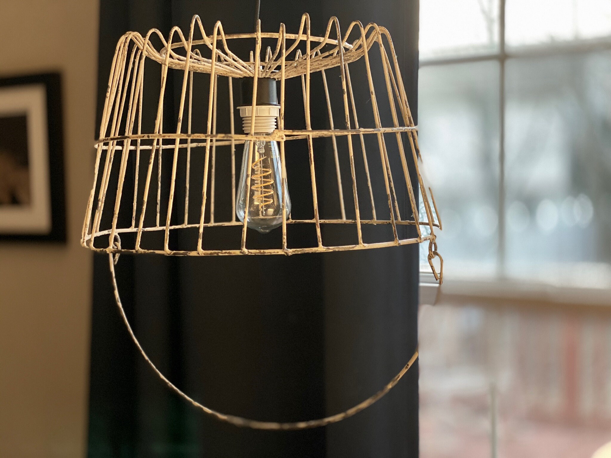 Vintage Egg Basket Light Etsy