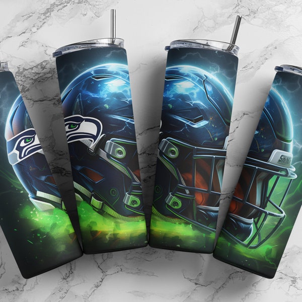 Seattle Seahawks helmet tumbler wrap (NOT A DIGITAL)