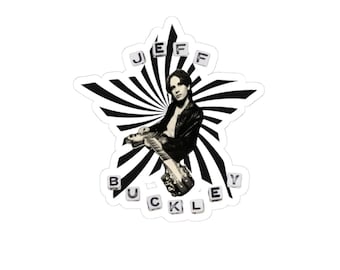 Jeff Buckley Sticker/Swirly Star 90s aesthetic