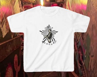 Baby Tee- Jeff Buckley, 90's swirling star background