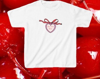 Baby Tee- Good Luck, Babe/ Heart Locket